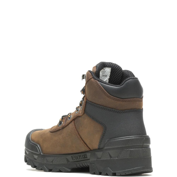 Wolverine® Men's Waterproof Warrior Composite Toe 6" Boots with Met-Guard - Dark Coffee - W10942