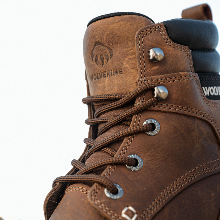 Wolverine® Women's Trade Wedge  Waterproof & Lightweight Steel Toe 6" Boots - Sudan Brown - W231106