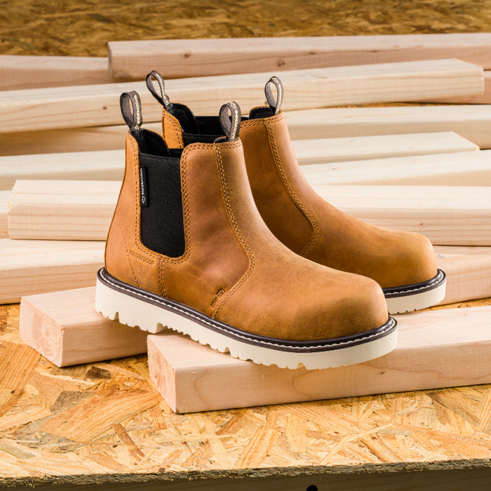 Wolverine® Women's Waterproof Revival Composite Toe Bound Electric Hazard Chelsea Boots - Cashew - W241148