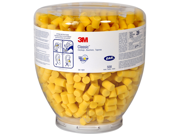3M E-A-R Classic Earplugs Refill NRR 29dB - 1001 (500 Pairs) - Safety Vests and More