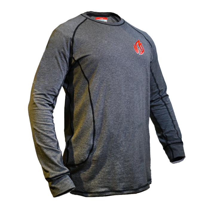 Knox FR Long Sleeve Breathable Crew Flame Resistant Shirt - Wolf Gray