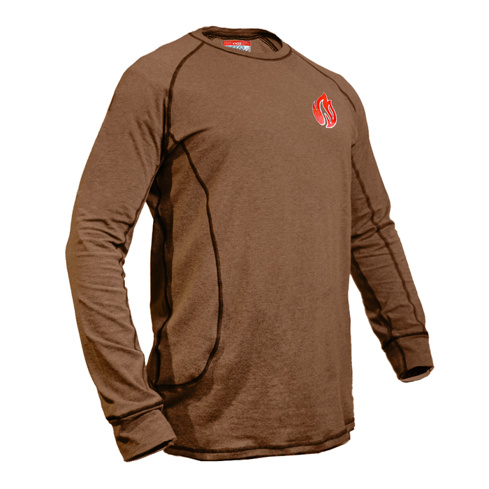 Knox FR Long Sleeve Breathable Crew Flame Resistant Shirt - Tan