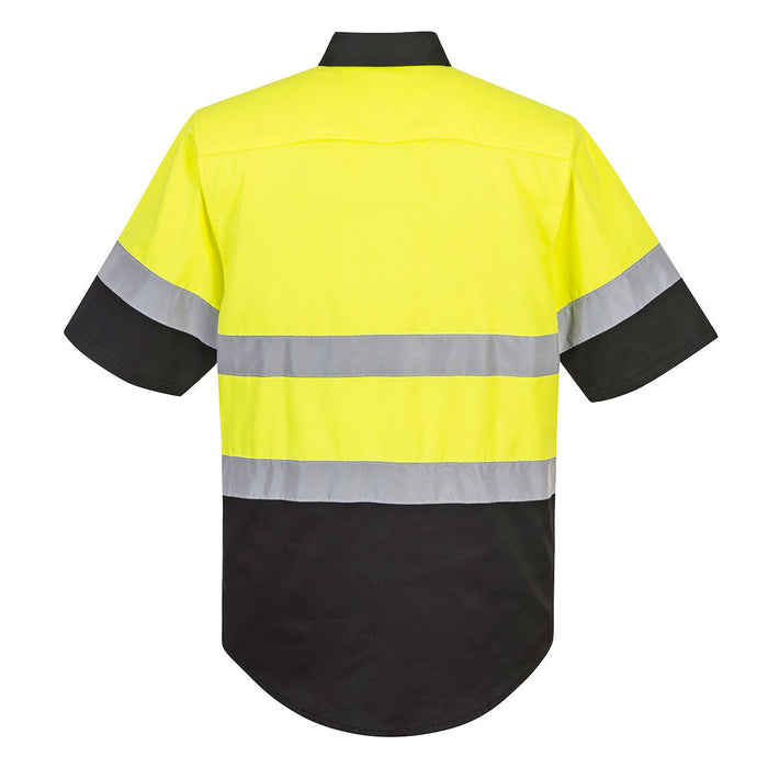 PORTWEST® Two Tone Short Sleeve Work Shirt - ANSI Class 2 - E067 - Safety Vests and More