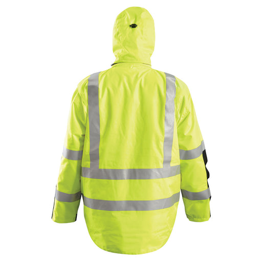 OccuNomix 3-in-1 Black Bottom Rip Stop Flannel Parka - Yellow/Black - Type R Class 3 - SP-RSPARKA