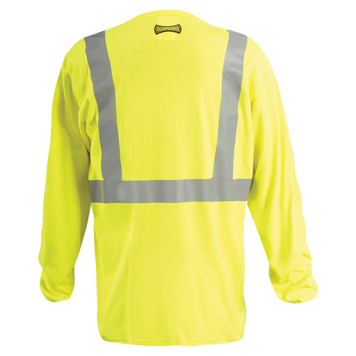 OccuNomix Flame Resistant Long Sleeve T-Shirt - Yellow - Type R Class 2 - FR-TM2212