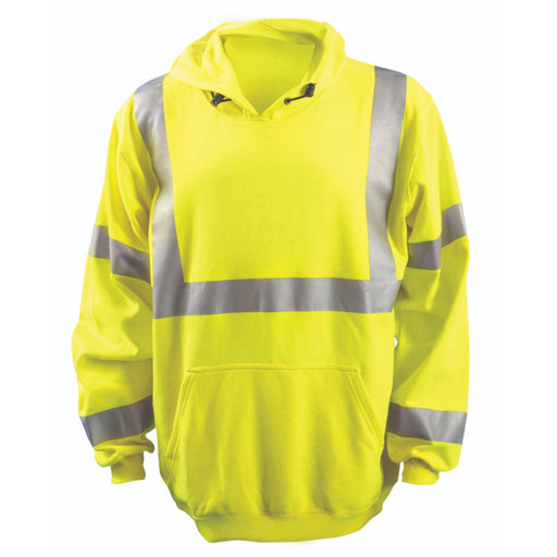 OccuNomix Flame Resistant Pullover Hoodie - Yellow/Black - Type R Class 3- FR-SM2213