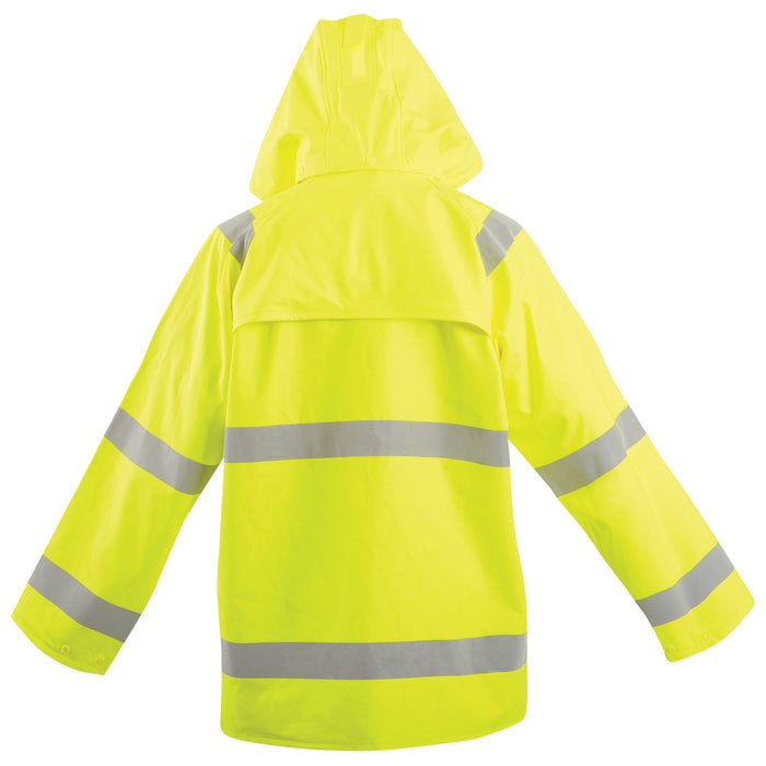 OccuNomix Flame Resistant Rain Jacket - Yellow - Type R Class 3 - LUX-TJRFR2