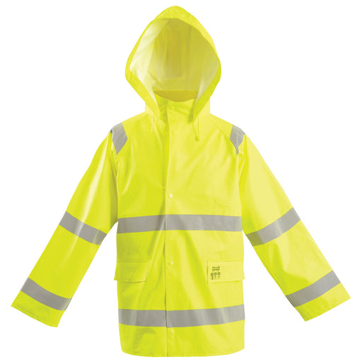 OccuNomix Flame Resistant Rain Jacket - Yellow - Type R Class 3 - LUX-TJRFR2