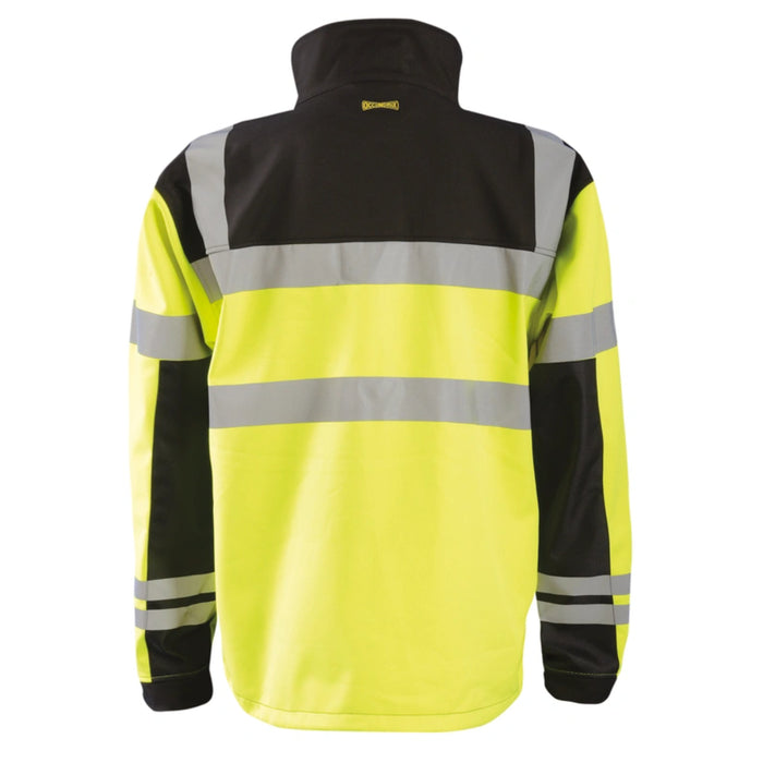 Shell Visible Jacket OccuNomix High Visibility Soft Shell Jacket - Yellow / Black - Type R ...