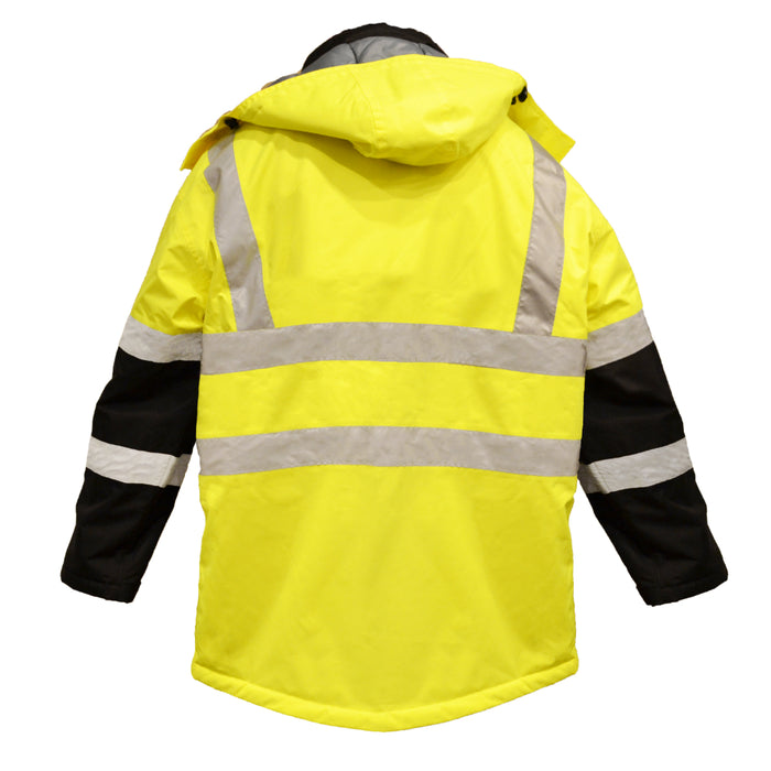 OccuNomix Insulated Cold Weather Parka - Yellow/Black - Type R ANSI Class 3 - LUX-TJCW