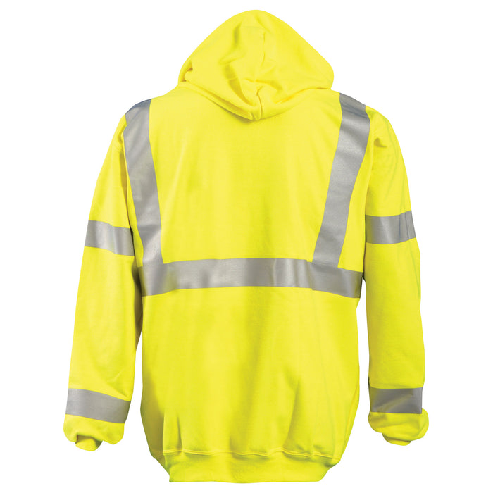 OccuNomix Premium Flame Resistant Pullover Hoodie  - Yellow - Type R Class 3 - LUX-SWT3FR