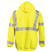 OccuNomix Premium Flame Resistant Pullover Hoodie  - Yellow - Type R Class 3 - LUX-SWT3FR