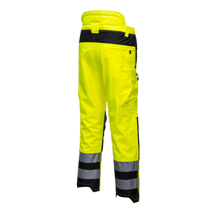 PORTWEST® Hi-Vis Extreme Waterproof Rain Pants Yellow/Black - PW342