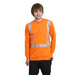 BAYSIDE® MADE IN USA Hi-Vis 50/50 Long Sleeve Pocket Crew Segmented Striping - 3709 - Safety Vests and More