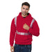 BAYSIDE® MADE IN USA Hi Vis Pullover Hoodie Segmented Striping - 3739 - Safety Vests and More