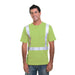 BAYSIDE® MADE IN USA Hi-Vis Performance Crew Solid Striping - 3755 - Safety Vests and More