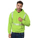 BAYSIDE® MADE IN USA Hi Vis Pullover Hoodie Segmented Striping - 3739 - Safety Vests and More