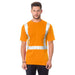 BAYSIDE® MADE IN USA Hi-Vis 50/50 Pocket Crew Solid Striping - 3772 - Safety Vests and More