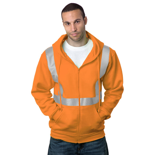Reflective Hoodies For Men Sesafety High Visibility Safety Sweatshirt For Men, Class 3... Black High Visibility Hoodie