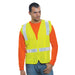 BAYSIDE® MADE IN USA Surveyors Solid Vest - 3788 Lime Green - ANSI Class 2 - Safety Vests and More