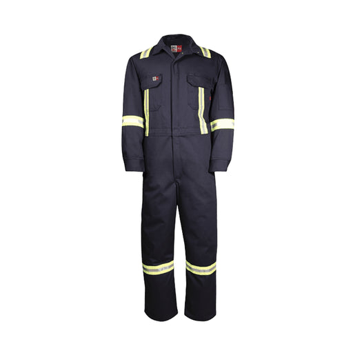 Class Men's Hi-Vis Cotton Coveralls Industrial Safety Jumpsuit