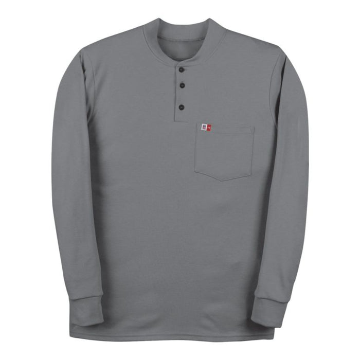 Big Bill® Flame Resistant (FR) Long Sleeve Buttoned Henley T-Shirt - ATPV 8.9 - DW18KI6