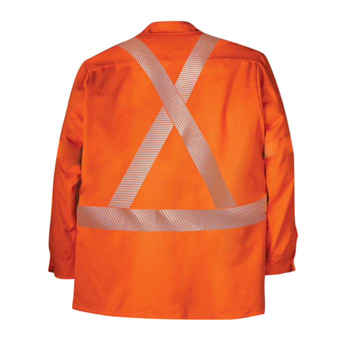 Big Bill® Hi-Vis Flame Resistant (FR) Bright Orange Button-Down Shirt - ATPV 8.9 - 148BDTS7