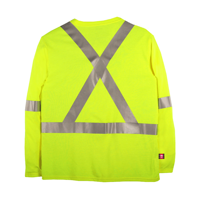 Big Bill® Hi-Vis Flame Resistant (FR) Long Sleeves Yellow T-Shirt - ATPV 16.4 - RT5PY8