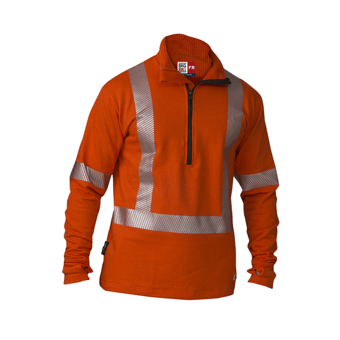 Big Bill® Hi-Vis Flame Resistant (FR) Thermal Half Zipped Sweatshirt - ATPV 16.4 - SRT29PS11