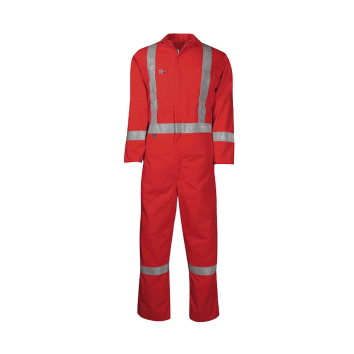 Big Bill® Hi-Vis Industrial Work Flame Resistant (FR) Coverall with Reflective Strip - 408US7