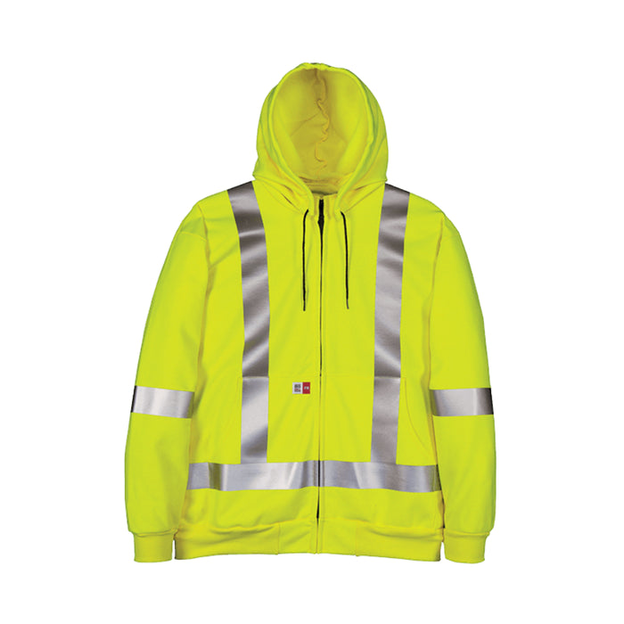 Big Bill® Hi-Vis Wind/Flame Resistant (FR) Sweatshirt W/Detachable Hood - ATPV 27.7 - RT27WP11