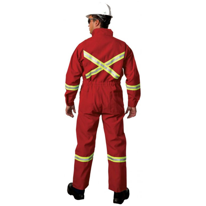Big Bill® Westex Ultrasoft® Deluxe Flame Resistant (FR) Coverall with Reflective Material - ATPV 8.7 - 1625US7 - Red