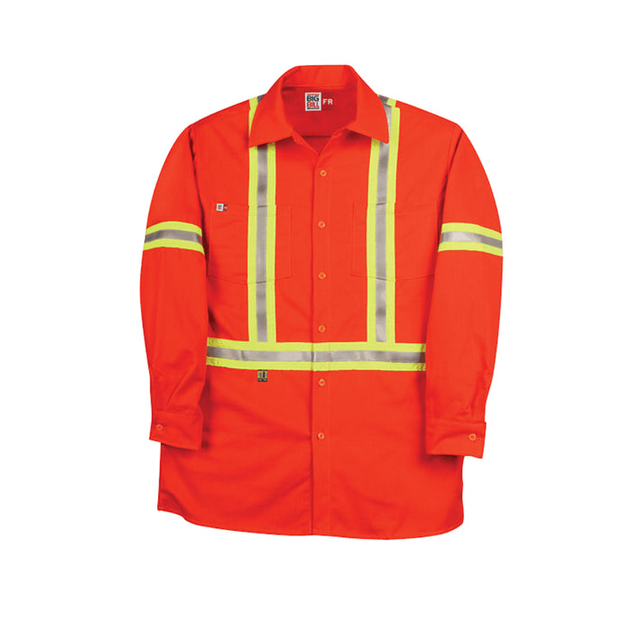 Big Bill® Westex UltraSoft® Hi-Vis Flame Resistant (FR) Work Shirt - ATPV 8.7 - 235US7