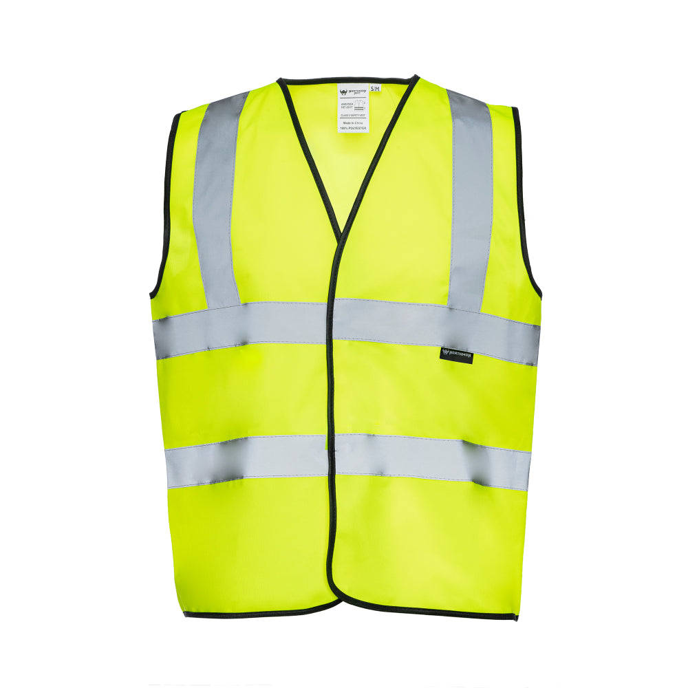Two Band High Visibility Solid Safety Vest - 101 Series - ANSI Class 2 ...