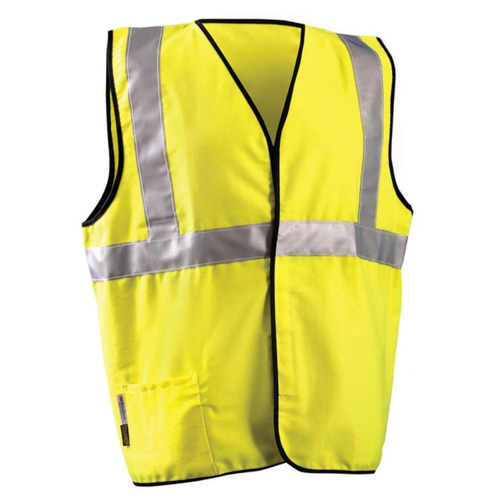 OccuNomix Classic Flame Resistant Cotton ANSI Class 2 Solid Safety Vest - LUX-SSCGFR