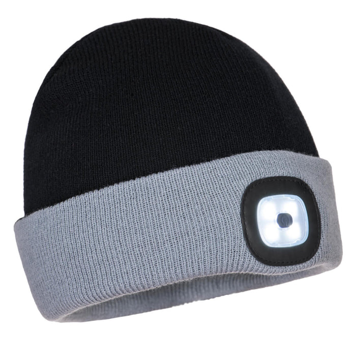 PORTWEST® Two Tone LED Rechargeable Beanie - B034 - Safety Vests and More