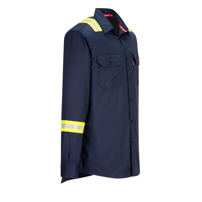 PORTWEST® Bizflame 88/12 Flame Resistant FR Taped Shirt - Navy - FR706