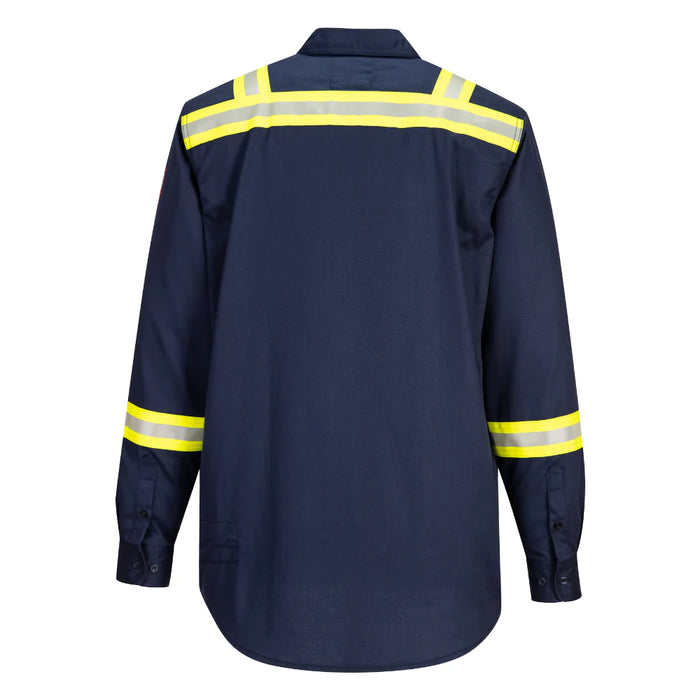 PORTWEST® Bizflame 88/12 Flame Resistant FR Taped Shirt - Navy - FR706