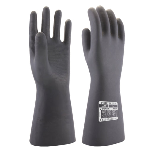 PORTWEST® A820 Neoprene Chemical Gauntlet - CAT 3 - Safety Vests and More