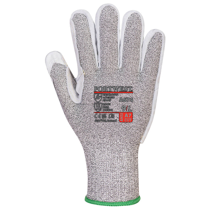 PORTWEST CS AHR13 Leather Cut Resistant Gloves - ANSI Cut Level A7 - A674