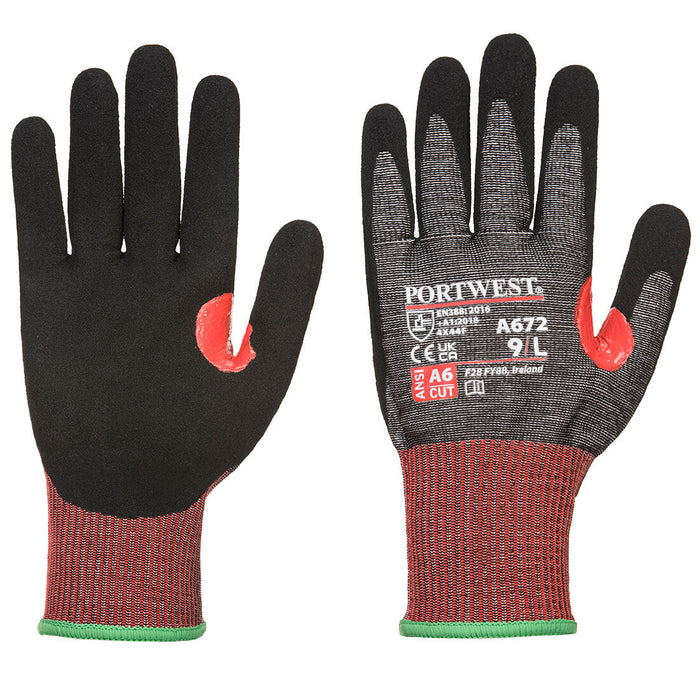 PORTWEST® CS AHR13 Nitrile Cut Resistant Gloves - ANSI Cut Level A6 - A672
