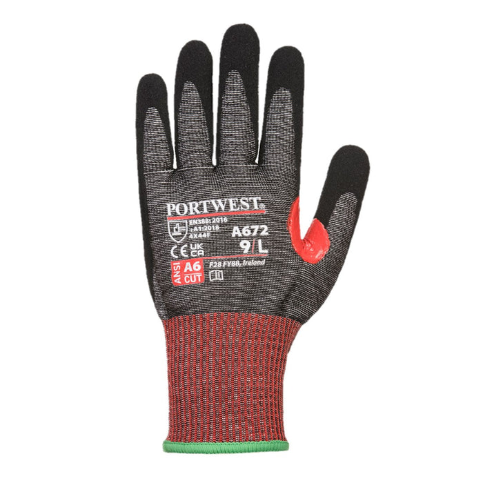 PORTWEST CS AHR13 Nitrile Cut Resistant Gloves - ANSI Cut Level A6 - A672