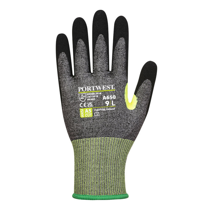 PORTWEST CS VHR15 Nitrile Foam Cut Resistant Gloves - ANSI Cut Level A5 - A650