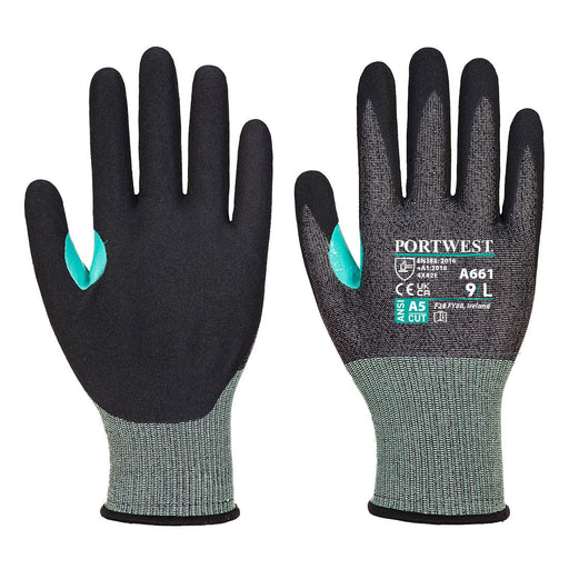 PORTWEST® CS VHR18 Nitrile Foam Cut Resistant Gloves - ANSI Cut Level A5 - A661
