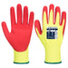 PORTWEST® A626 Vis-Tex Hi Vis HR Cut Gloves - CAT 2 - ANSI Cut Level A5 - Safety Vests and More