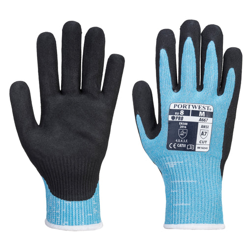 PORTWEST® A667 Claymore AHR Cut Resistant Gloves - CAT 2 - ANSI Cut Level A7 - Safety Vests and More
