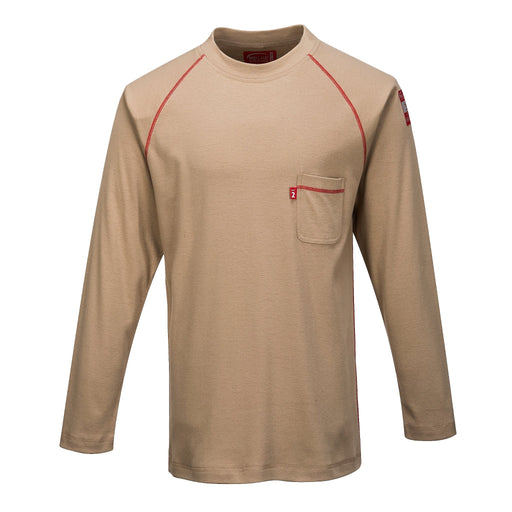 PORTWEST® FR01 Bizflame Flame Resistant Crew Neck Long Sleeve Shirt - Safety Vests and More