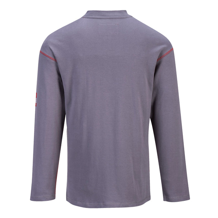 PORTWEST® FR02 Bizflame Henley FR Long Sleeve Shirt - Safety Vests and More