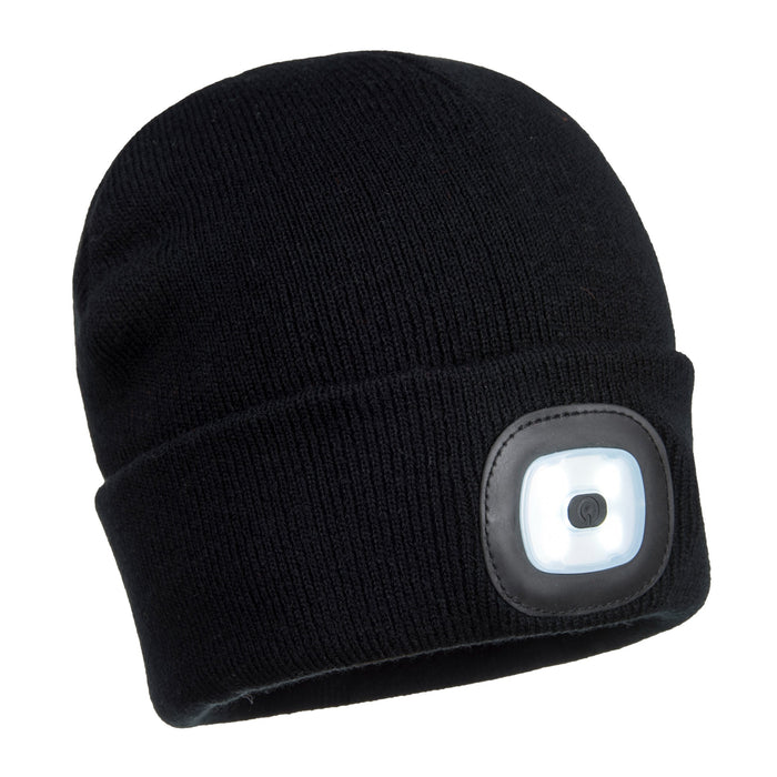 PORTWEST® Rechargeable Twin LED Beanie - B028 - Safety Vests and More