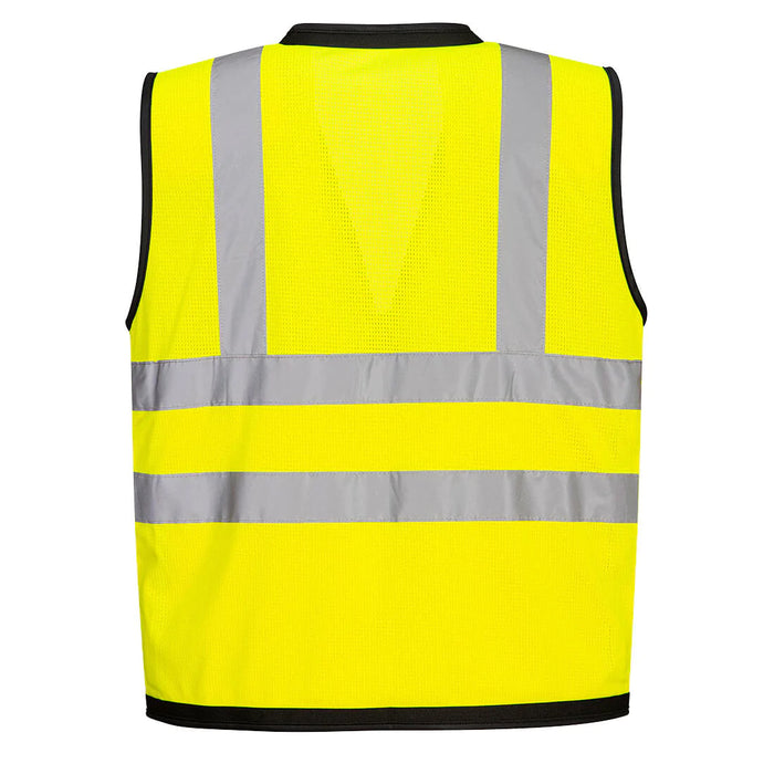 Radians Type O Class 1 Heavy Duty Surveyor Safety Vest With Zipper - High Visibility Work Vest